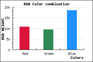 rgb background color #6C5FB9 mixer