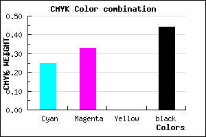 #6C6090 color CMYK mixer