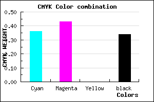 #6C60A8 color CMYK mixer