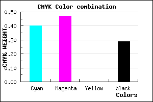 #6C60B4 color CMYK mixer