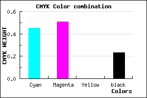 #6C60C4 color CMYK mixer
