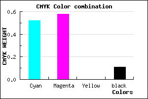 #6C60E2 color CMYK mixer