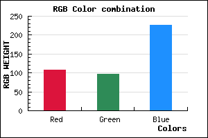 rgb background color #6C60E2 mixer