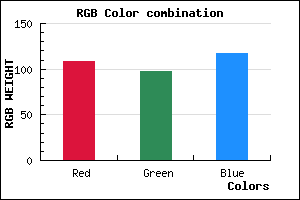 rgb background color #6C6175 mixer