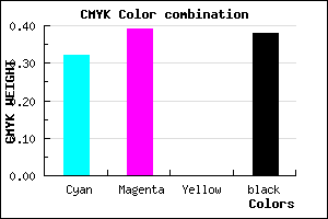 #6C619F color CMYK mixer
