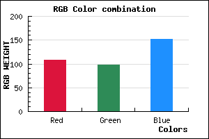 rgb background color #6C6298 mixer