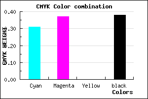 #6C639D color CMYK mixer
