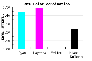 #6C63C1 color CMYK mixer