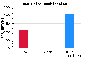 rgb background color #6D00CF mixer