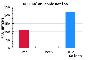 rgb background color #6D00DC mixer