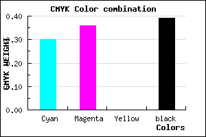 #6D649C color CMYK mixer