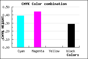 #6D64B4 color CMYK mixer