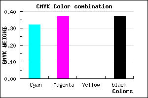 #6D65A0 color CMYK mixer
