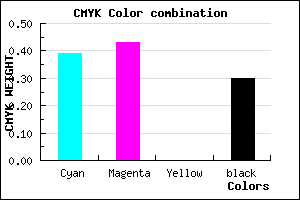 #6D65B2 color CMYK mixer