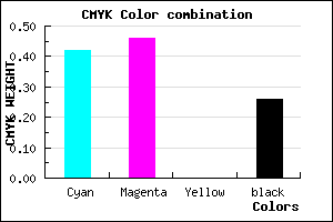 #6D65BC color CMYK mixer