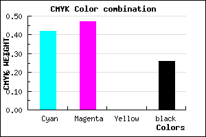 #6D65BD color CMYK mixer