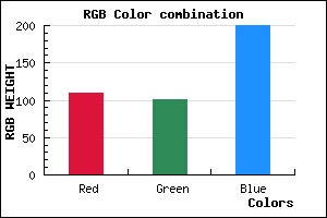 rgb background color #6D65C8 mixer