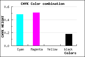 #6D65D0 color CMYK mixer