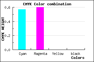#6D65FF color CMYK mixer