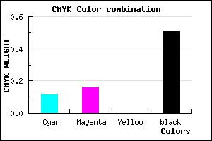 #6D687C color CMYK mixer