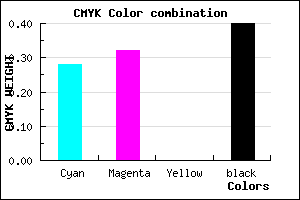 #6D6898 color CMYK mixer