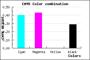 #6D68B6 color CMYK mixer