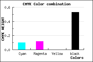 #6D6B79 color CMYK mixer