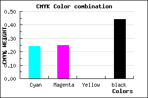 #6D6B8F color CMYK mixer
