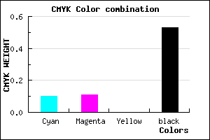 #6D6C79 color CMYK mixer