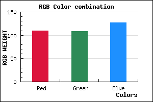 rgb background color #6D6C7F mixer