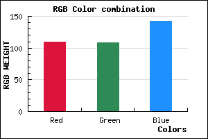 rgb background color #6D6C8E mixer
