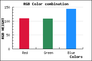 rgb background color #6D6C8F mixer