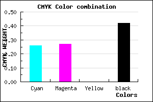 #6D6C93 color CMYK mixer