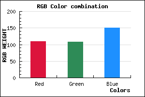 rgb background color #6D6C97 mixer