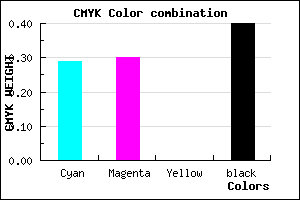 #6D6C9A color CMYK mixer