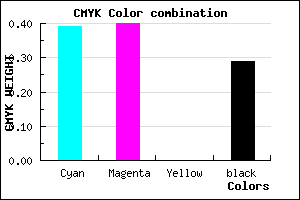 #6D6CB4 color CMYK mixer