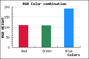 rgb background color #6D6CBF mixer