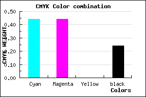 #6D6CC1 color CMYK mixer