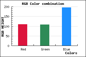 rgb background color #6D6CC3 mixer
