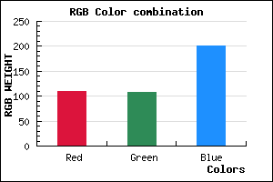 rgb background color #6D6CC9 mixer