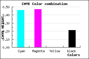 #6D6CCA color CMYK mixer