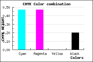 #6D6CCC color CMYK mixer