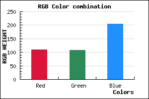 rgb background color #6D6CCC mixer