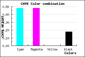 #6D6CD0 color CMYK mixer