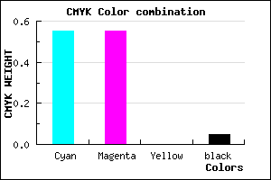 #6D6CF1 color CMYK mixer