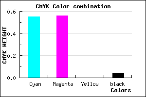 #6D6CF4 color CMYK mixer