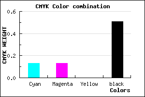 #6D6D7D color CMYK mixer