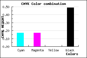 #6D6D83 color CMYK mixer