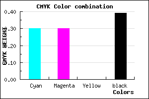 #6D6D9B color CMYK mixer