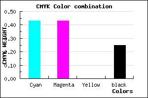 #6D6DBF color CMYK mixer